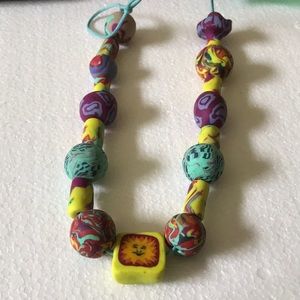 Clay beads necklace